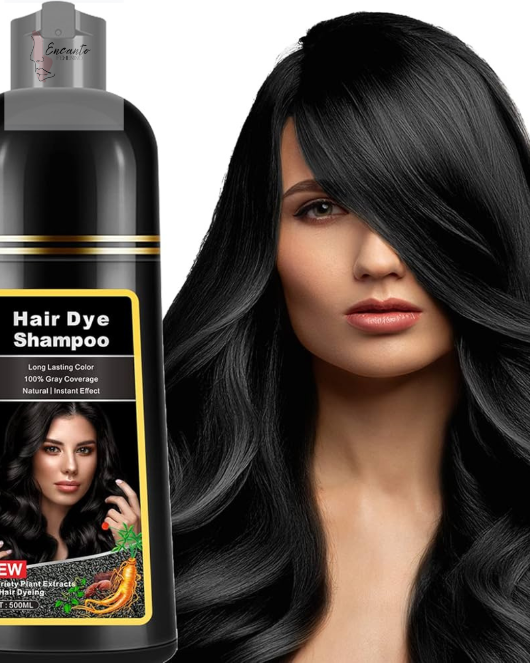 Tinte Chino Negro En Shampoo Paracabello