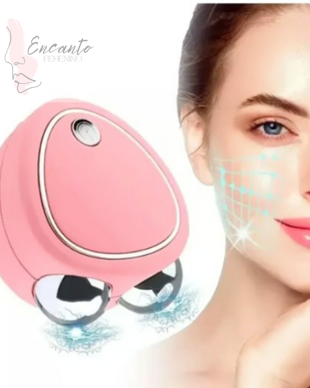 Masajeador facial microcorriente
