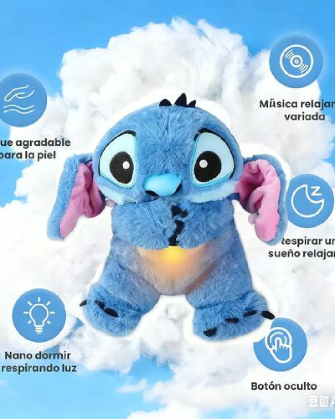Peluche Stitch Respira